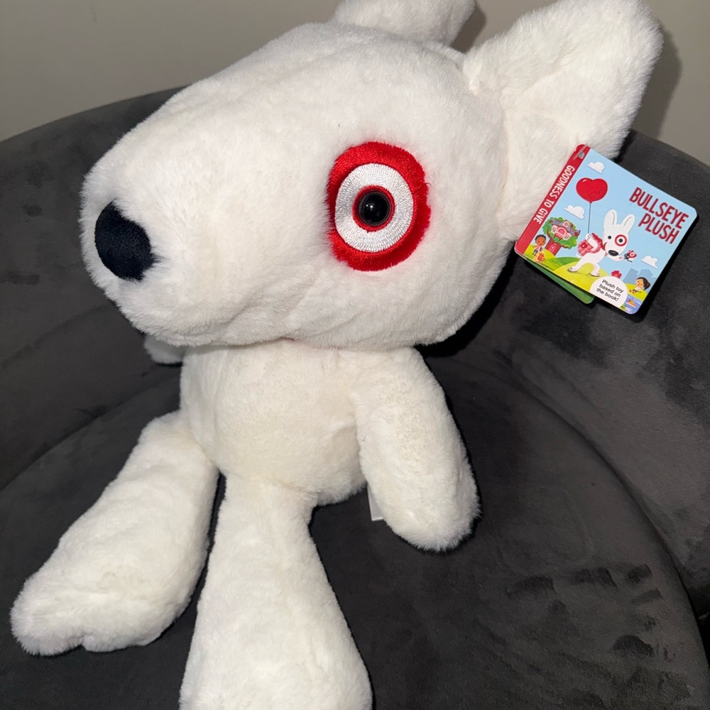 NWT | Bullseye Plush White Stuffed Toy